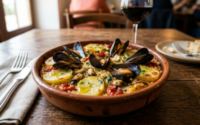 Tiella di Riso, Patate e Cozze